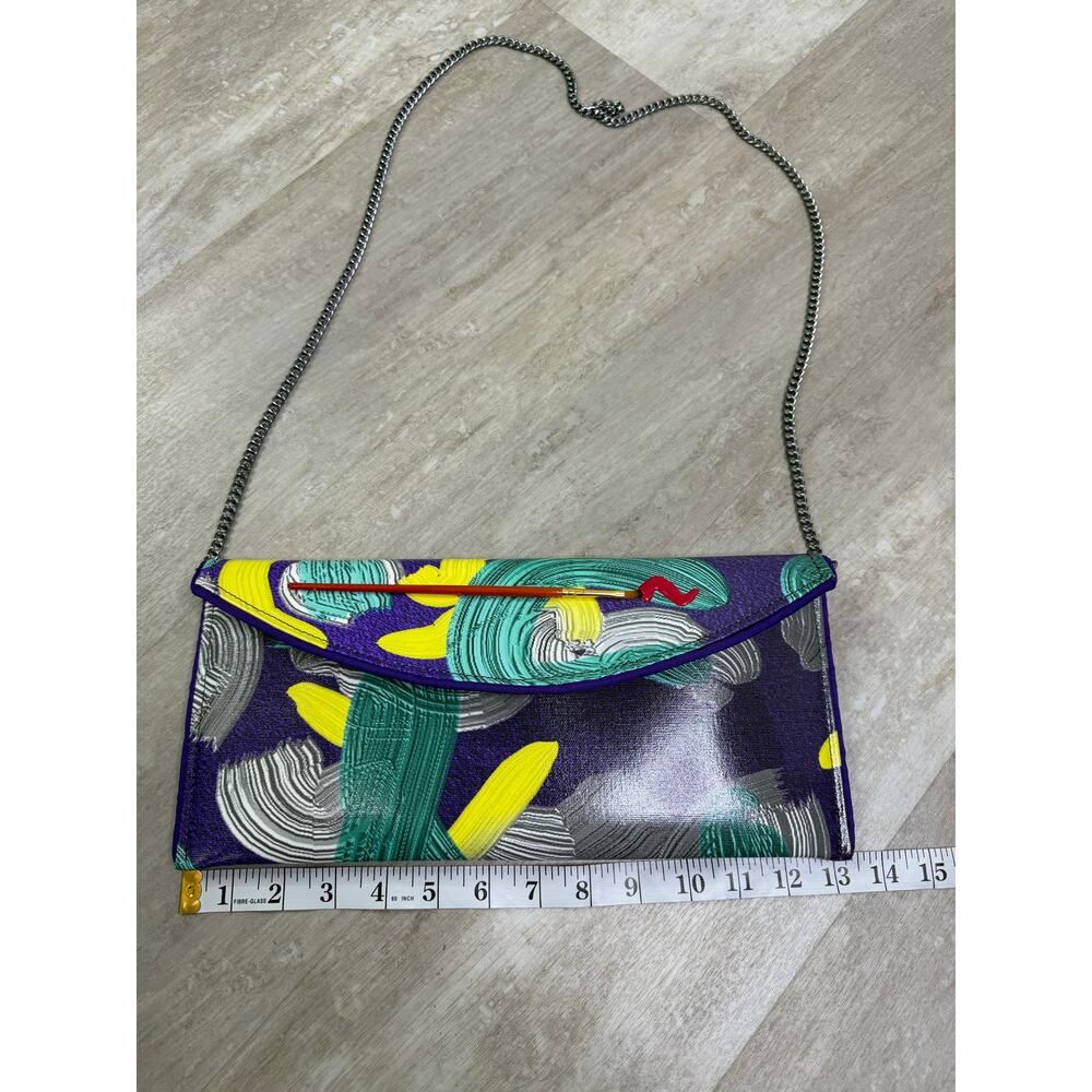 Kent Stetson Paint Me a Beauty Clutch Purse Artist Brush Strokes - Picture 7 of 9